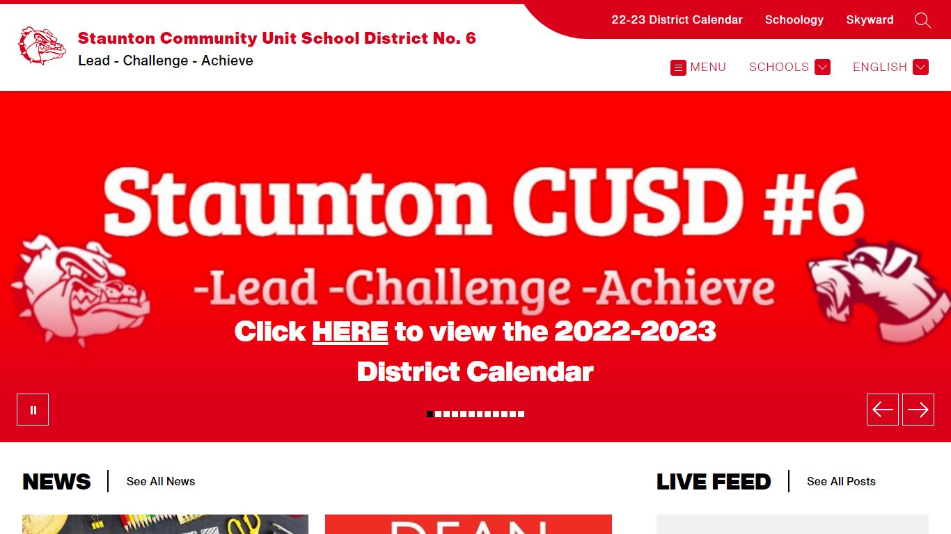 Staunton Community Unit School District No. 6 | Home